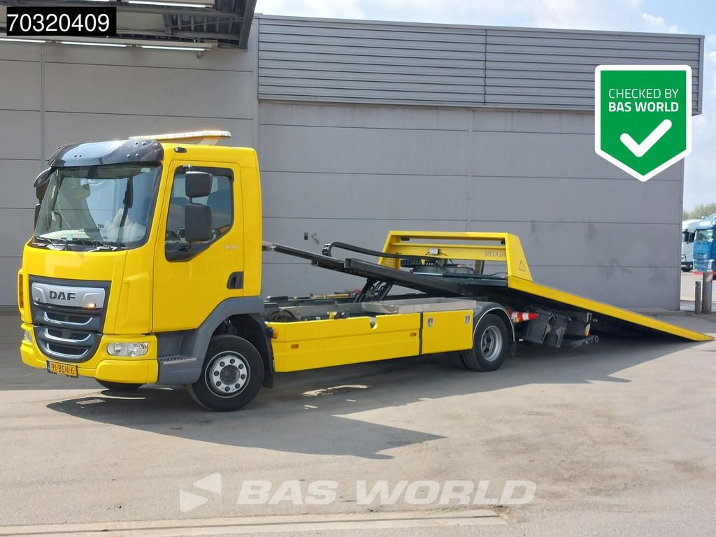 DAF LF LF 230 4X2 NL-truck APK Falkom FAS 5000 Abschleppwage, Auto's, Vrachtwagens, Stof, Euro 6, Stoelverwarming, Geel
