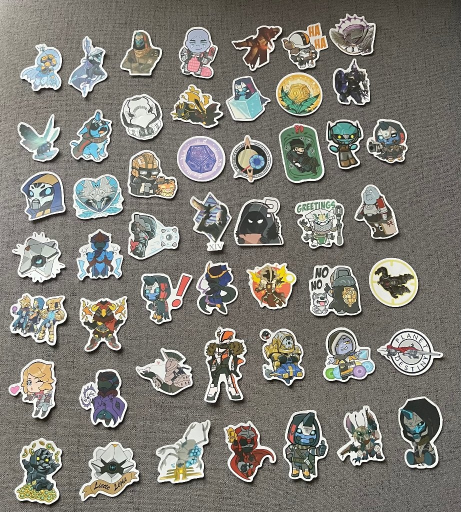 Set Destiny 2 stickers - 50 stuks | Cayde-6 Zavala, Ophalen of Verzenden, Nieuw