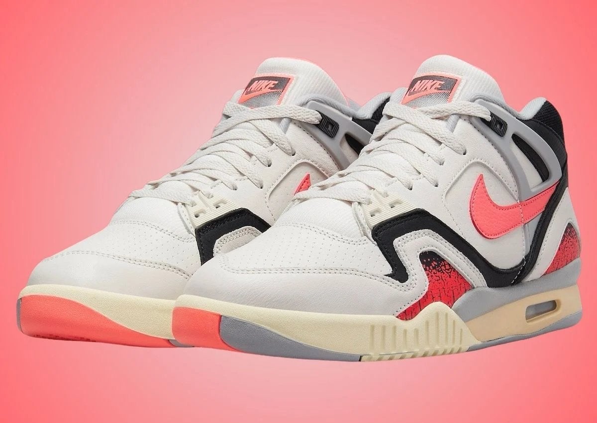 Nike Air Tech Challenge II Hot Lava 40,5 (retro agassi 2024), Wit, Nieuw, Ophalen of Verzenden, Sneakers of Gympen