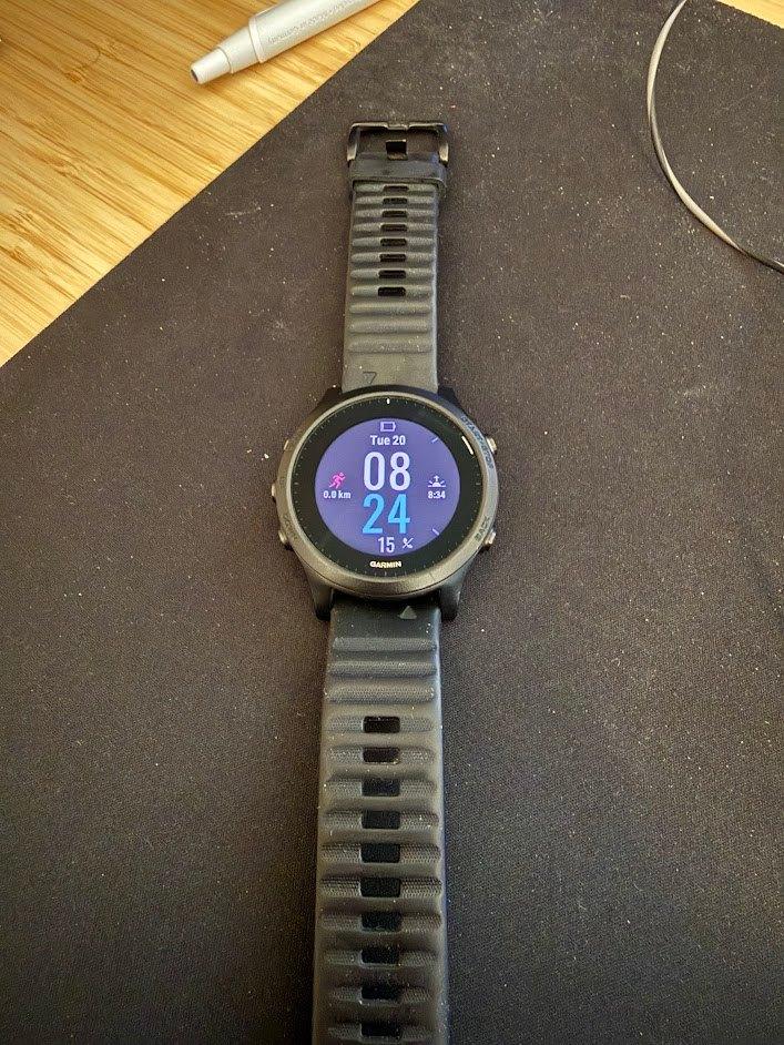 Garmin Forerunner 945 Zwart 22mm, Sieraden, Tassen en Uiterlijk, Sporthorloges, Gebruikt, Zwart, Garmin forerunner, Ophalen of Verzenden