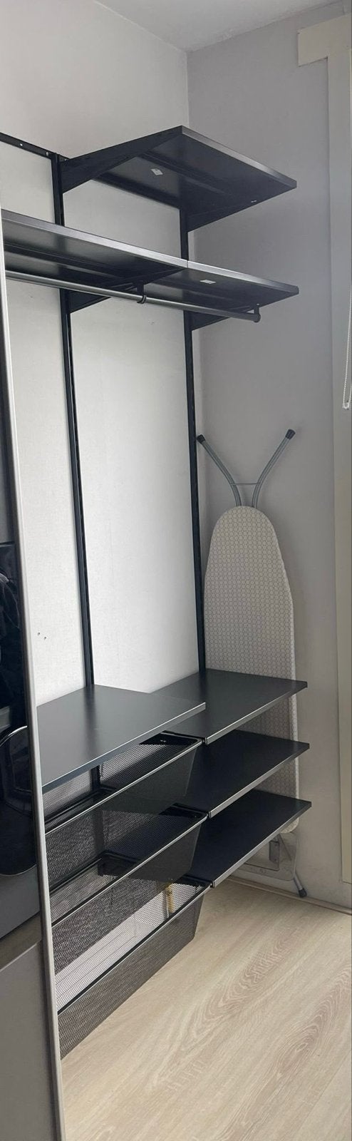 Boaxel Zwart open kastsysteem, Ophalen, 100 tot 150 cm, 200 cm of meer, Zo goed als nieuw