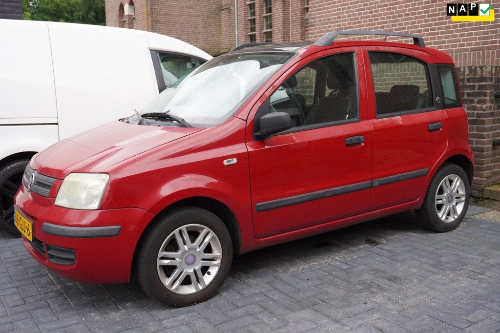 Fiat Panda 1.2 Emotion Airco Panoramadak, Voorwielaandrijving, Gebruikt, Origineel Nederlands, Bedrijf