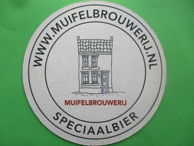 bierviltje muifelbrouwerij 19-7, Ophalen of Verzenden, Nieuw, Viltje(s), Overige merken