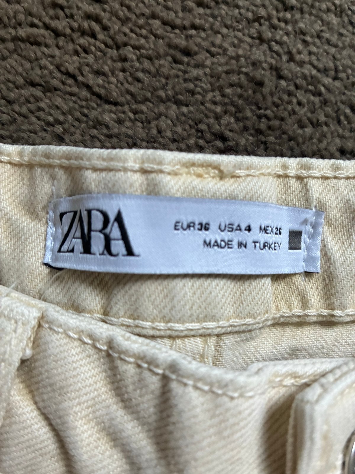 Zara Wide Leg Jeans - Crème/butter yellow Maat 36 (S), Verzenden, Wit, Nieuw, Maat 36 (S)
