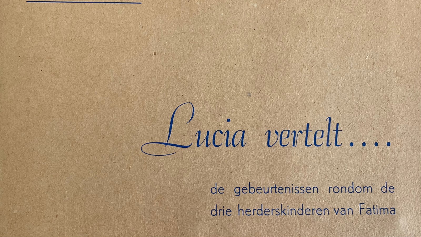 De Drie Herderskinder van Fatima 1917., Ophalen of Verzenden, Zo goed als nieuw