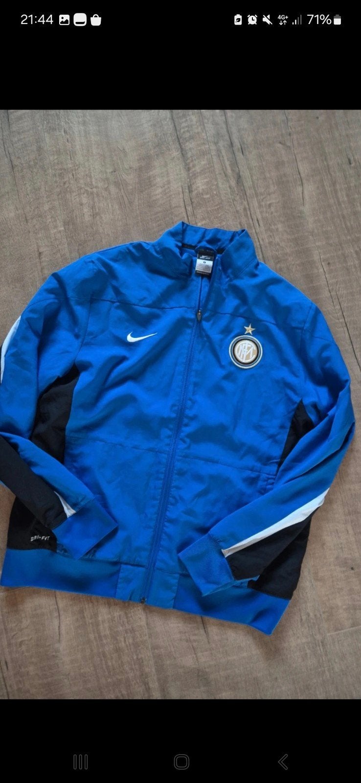 Nike Inter Milan Trainingsjack - Blauw - Maat L, Maat 52/54 (L), Blauw, Nike, Ophalen of Verzenden