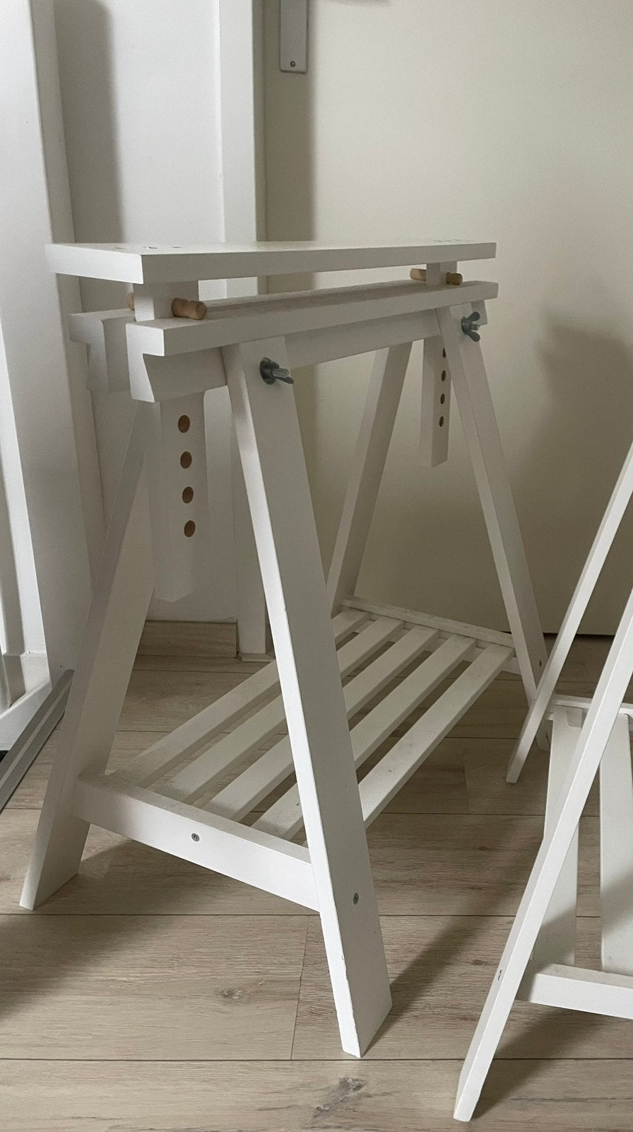 Set van 2  verstelbare IKEA schragen, Ophalen, Gebruikt, Rechthoekig, 50 tot 100 cm