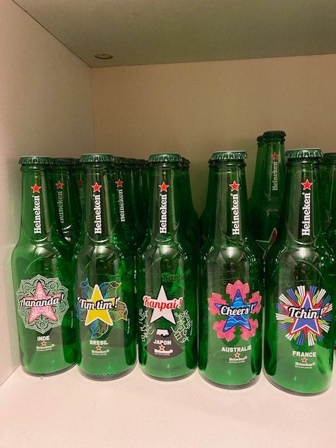 De laatste Heineken limited edition flesjes Frankrijk 2019, Ophalen of Verzenden, Nieuw, Flesje(s), Heineken