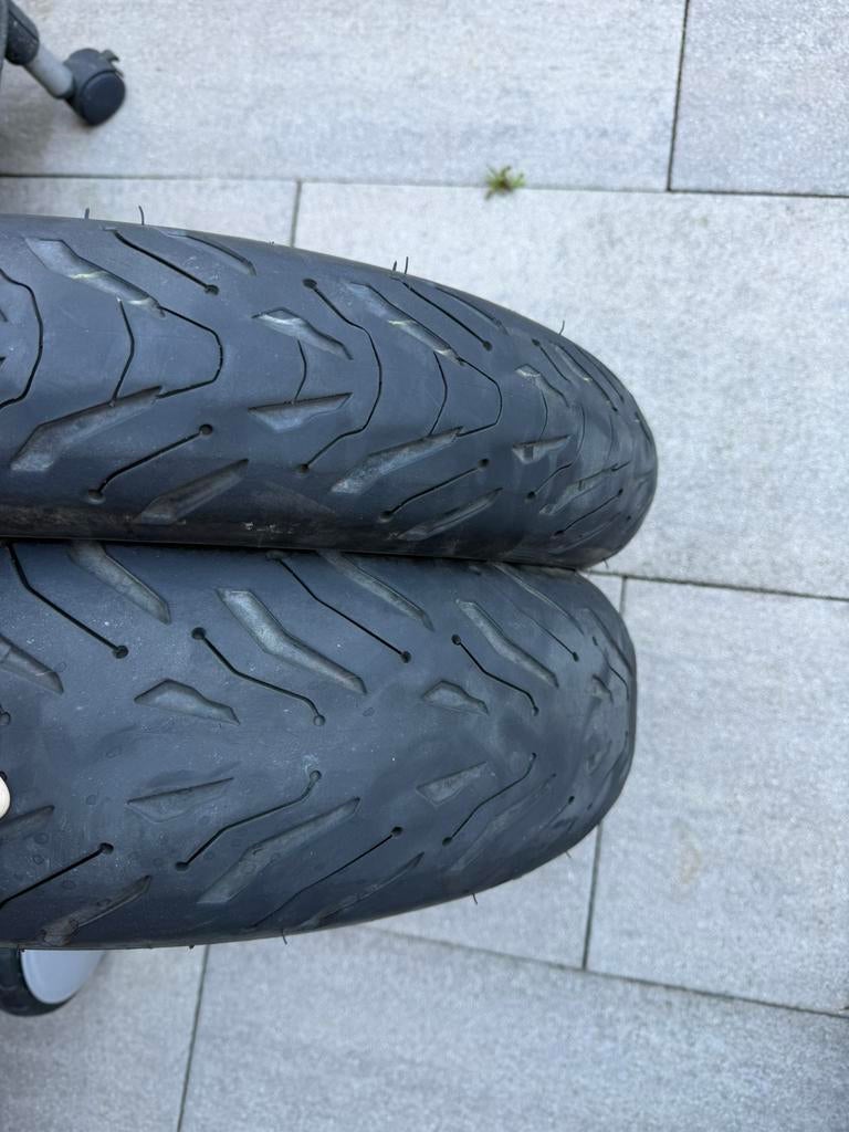 Gebruikte set Michelin Road 6 170/60/17 en 120/70/19, Motoren, Onderdelen | BMW, Ophalen, Gebruikt