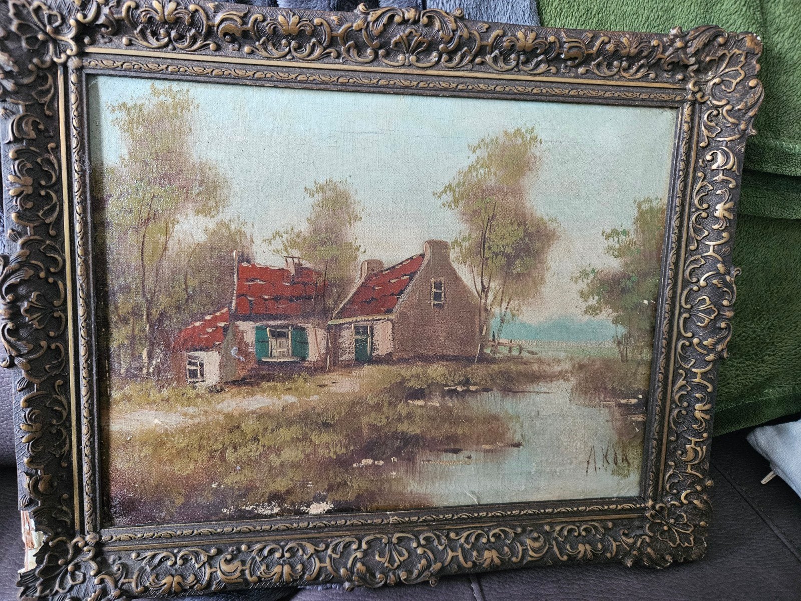 Olieverfschilderij A.Kok, Ophalen