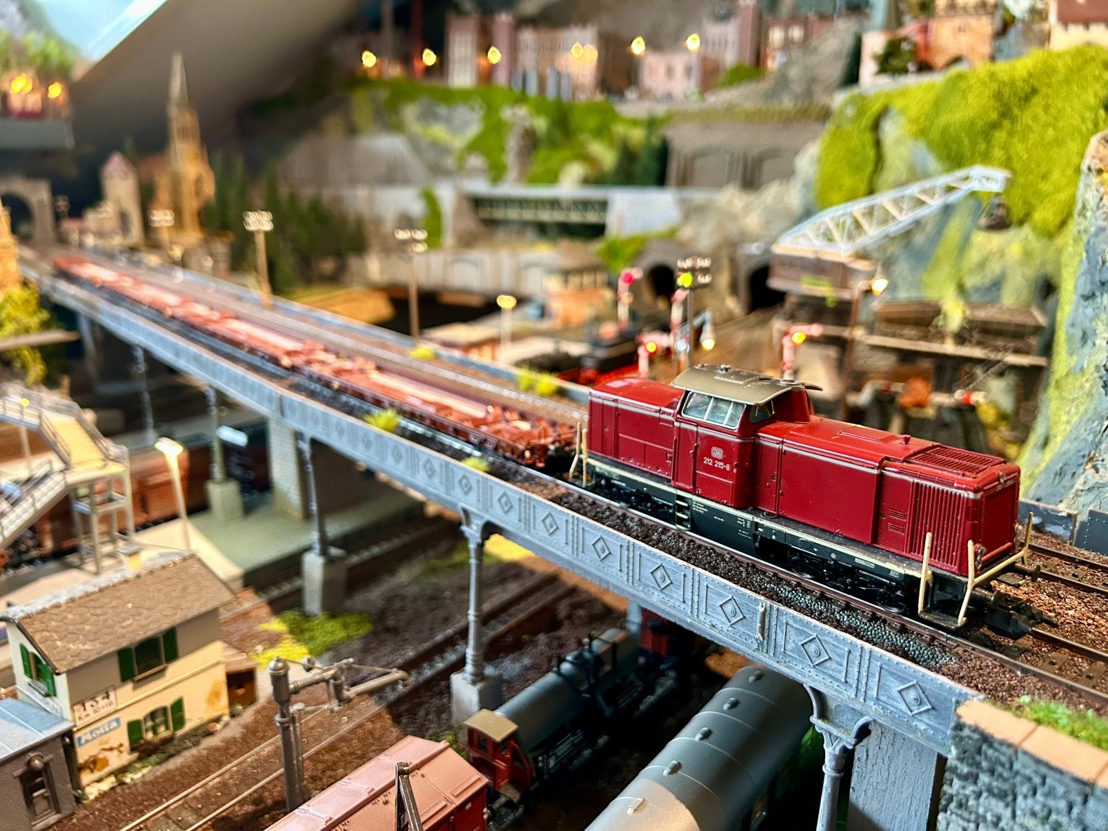 Mooie set met BR 212 en 4 wagens van Märklin 4740 en 4741, Wisselstroom, Ophalen of Verzenden, Märklin, Gebruikt