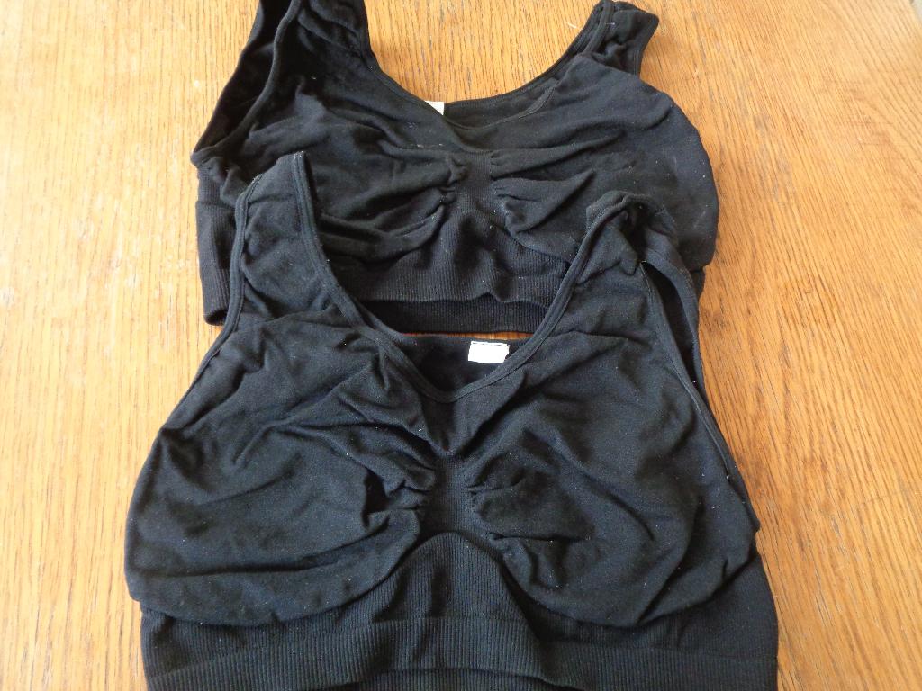 2 zwarte sport bh,s maat xl vallen als maat m/l, Ophalen of Verzenden, Zwart, BH