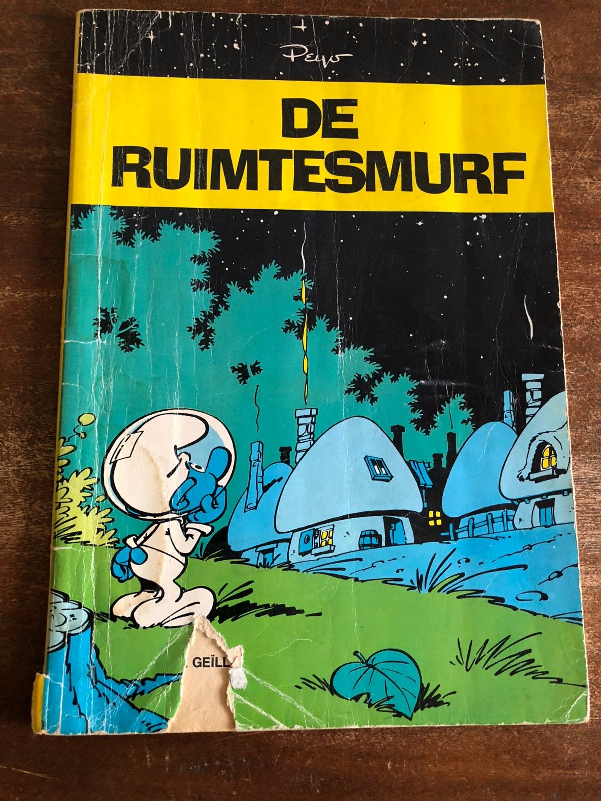 Smurfen - De ruimtesmurf (1969), Eén stripboek, Ophalen of Verzenden, Gelezen