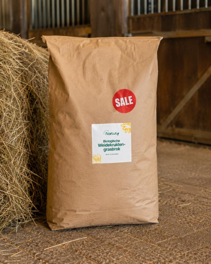 30%OFF!! NATULY 20kg Biologische Weidekruiden-grasbrok, Dieren en Toebehoren, Ophalen, Overige soorten