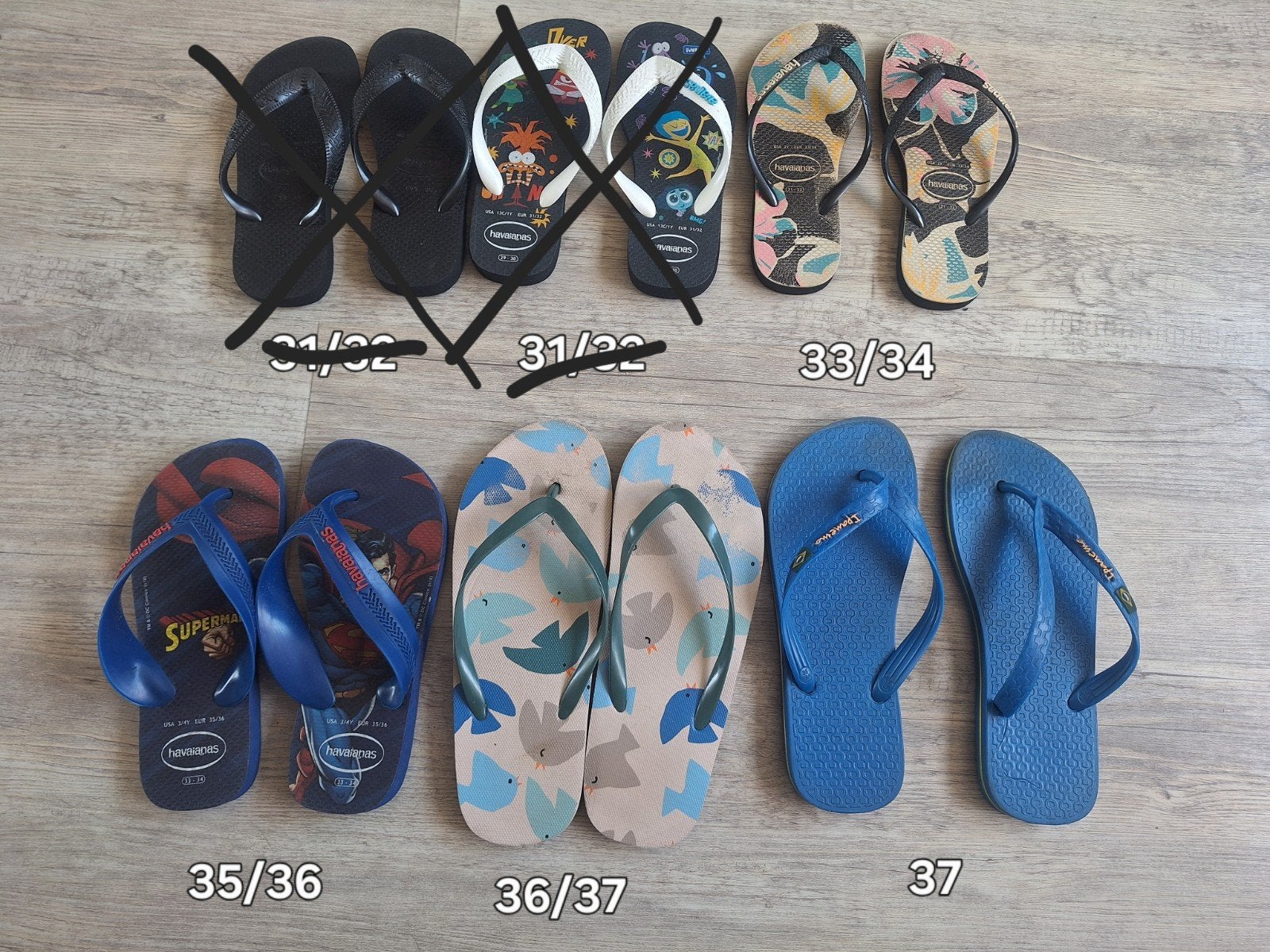 Slippers Ipanema, Havaianas, Hema - diverse maten, Jongen of Meisje, Overige typen, Ophalen of Verzenden, Zo goed als nieuw