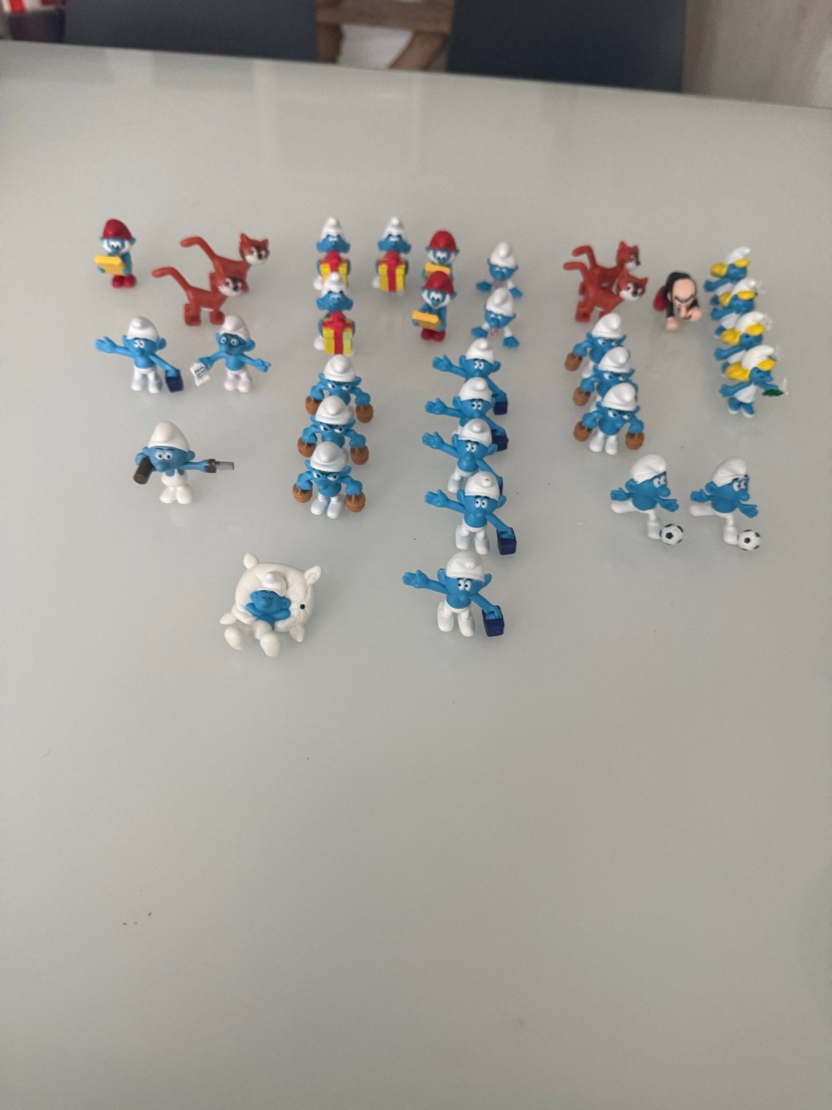 Grote collectie Smurfen beeldjes - Diverse Smurfen en access, Verzamelen, Ophalen of Verzenden, Gebruikt, Verschillende Smurfen