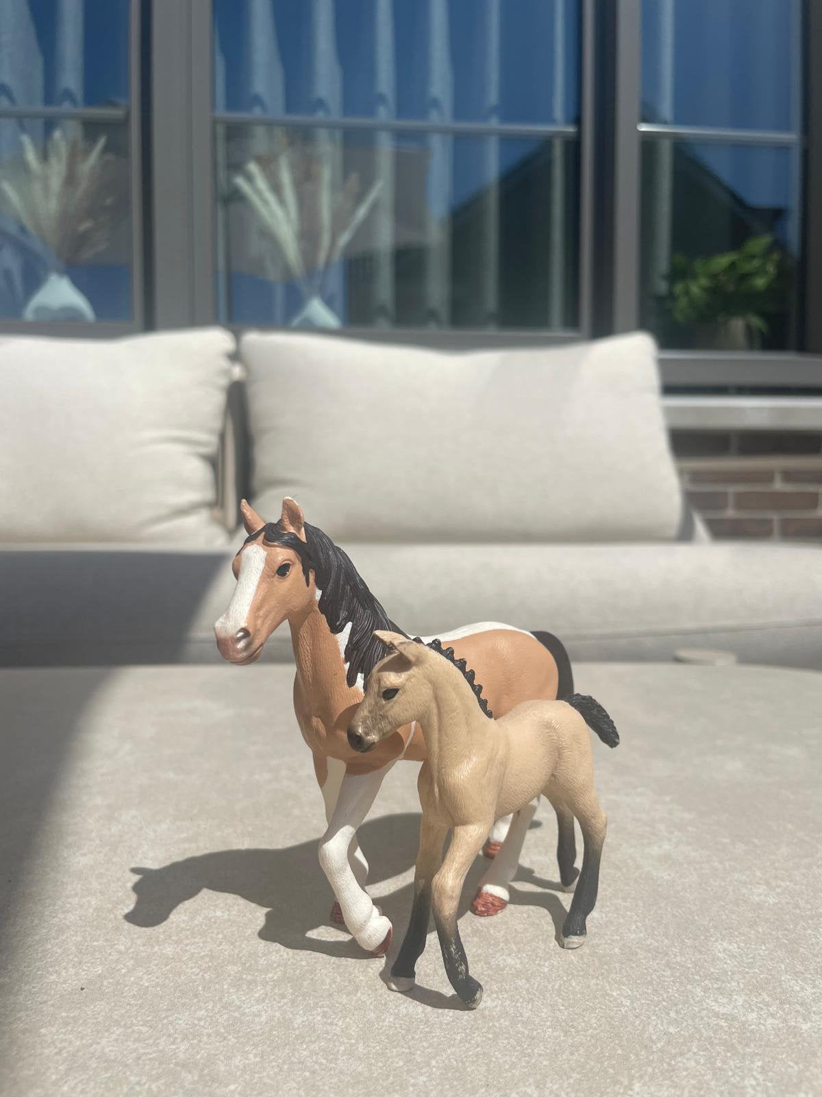 Schleich Mustang Merrie en veulen, Ophalen, Zo goed als nieuw
