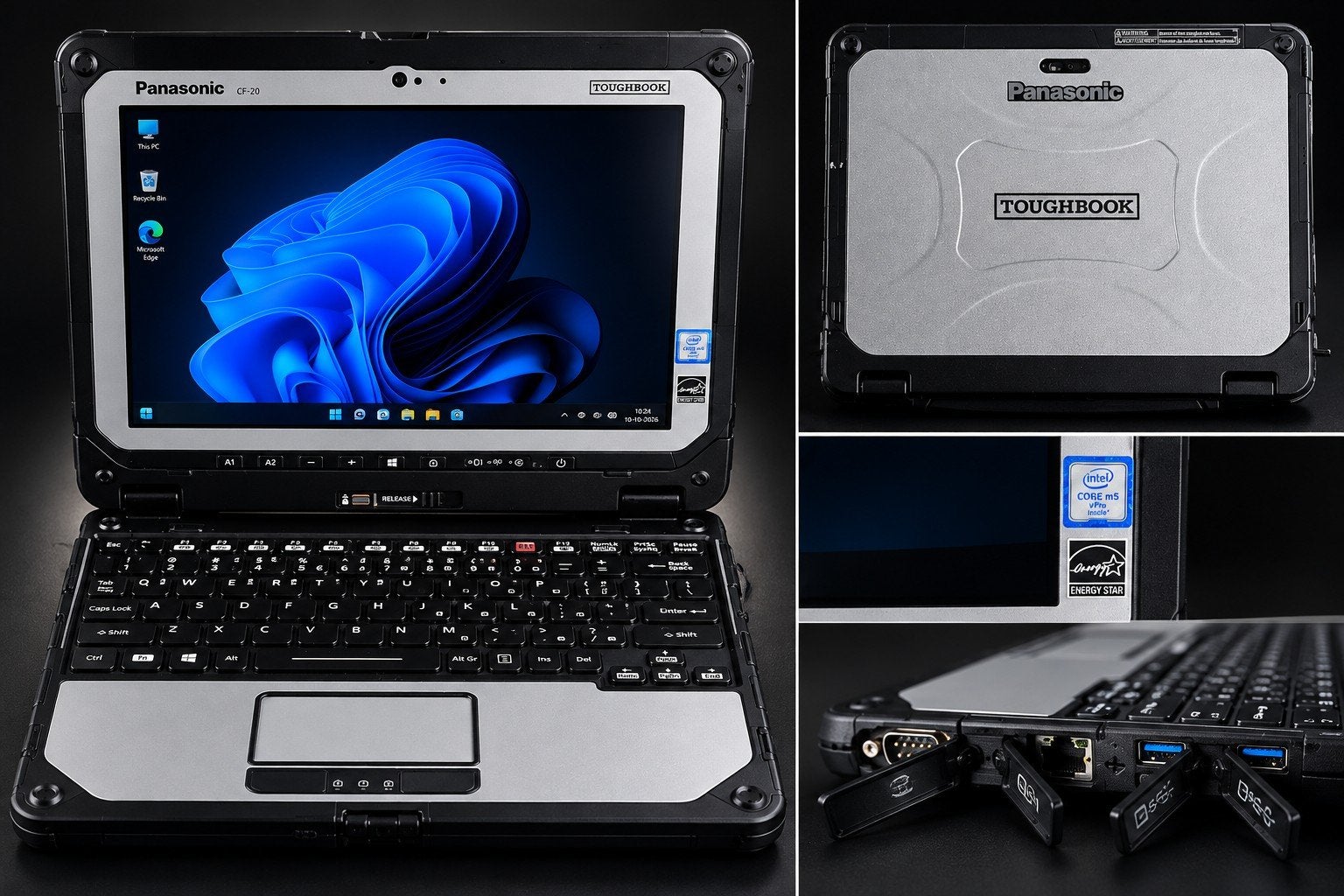Panasonic Toughbook CF-20, Computers en Software, Gebruikt, Panasonic, Minder dan 4 GB, Qwerty
