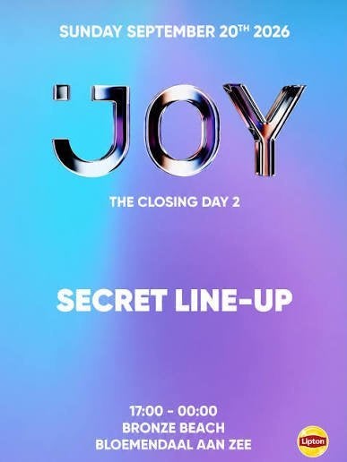 4 tickets Joy Summer Closing Day 2 (Franky Rizardo), Drie personen of meer
