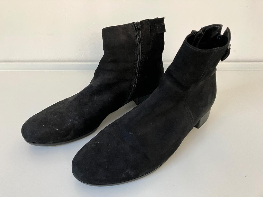 GABOR comfort H maat 9 schoenen halfhoge laarzen laarsjes, Zwart, Lage of Enkellaarzen, Gabor, Ophalen of Verzenden