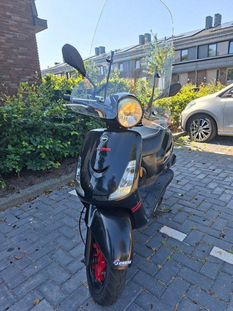 SYM FIDDLE II blauw kenteken, Ophalen, Gebruikt, Maximaal 45 km/u, Benzine