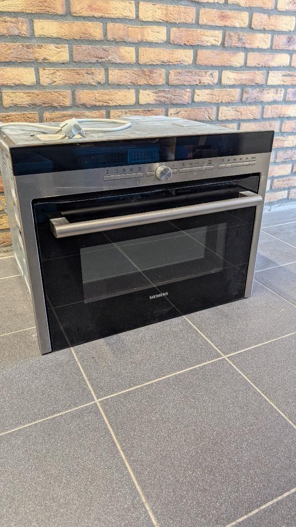 Siemens HB86K572N combioven, Gebruikt, Oven met grill, Inbouw, 45 tot 60 cm