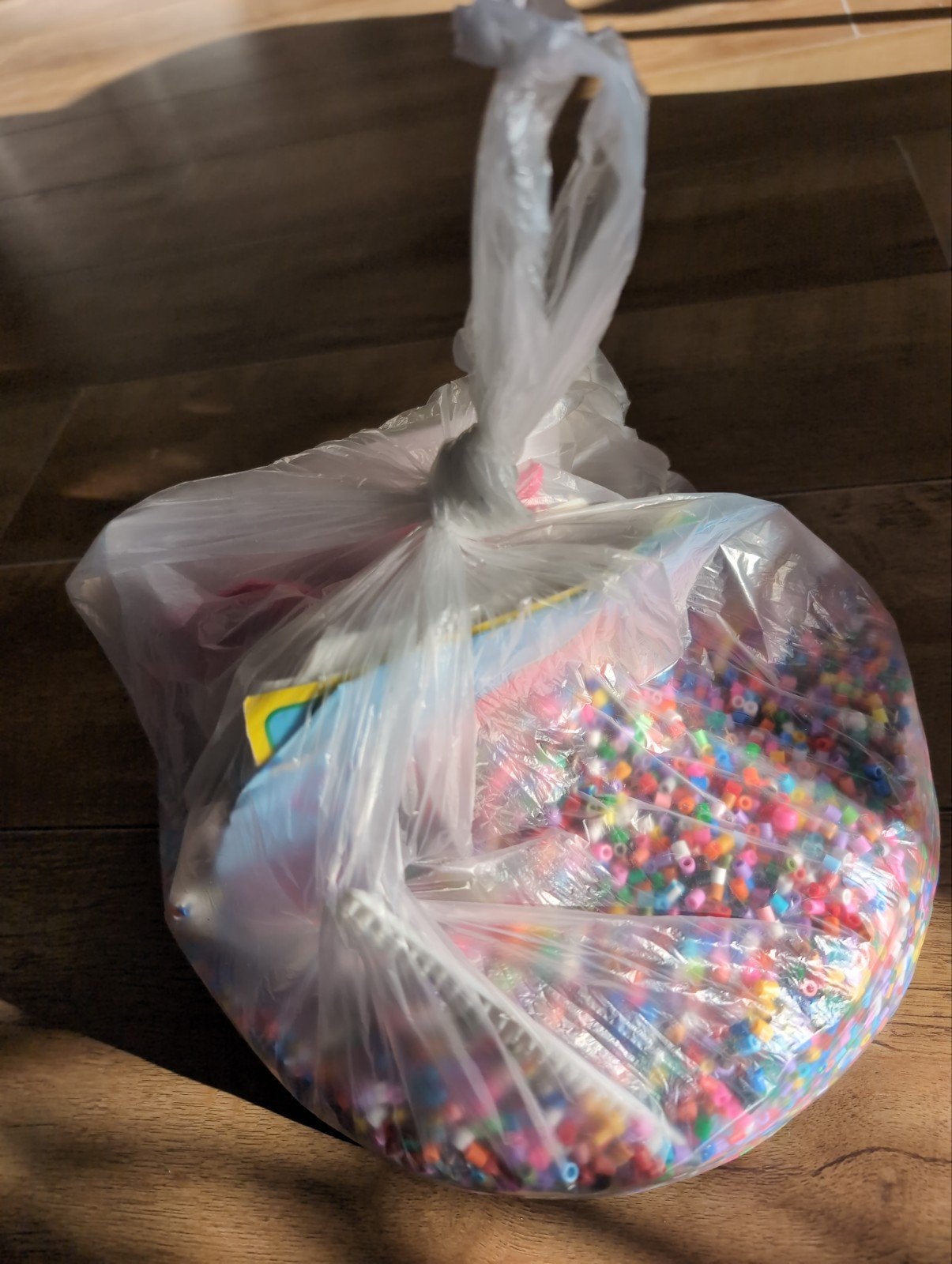 Strijk kraaltjes met vormpjes, Ophalen