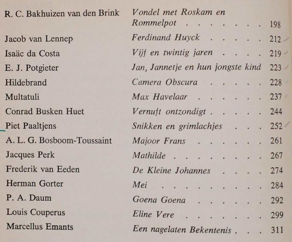 Literair werk uit vorige eeuwen (1969), Verzenden, Gelezen, Nederland