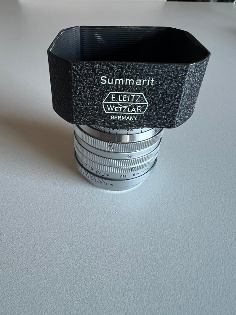 Leica summarit 50mm 1.5 ltm, Gebruikt, Leica, Ophalen of Verzenden, Standaardlens