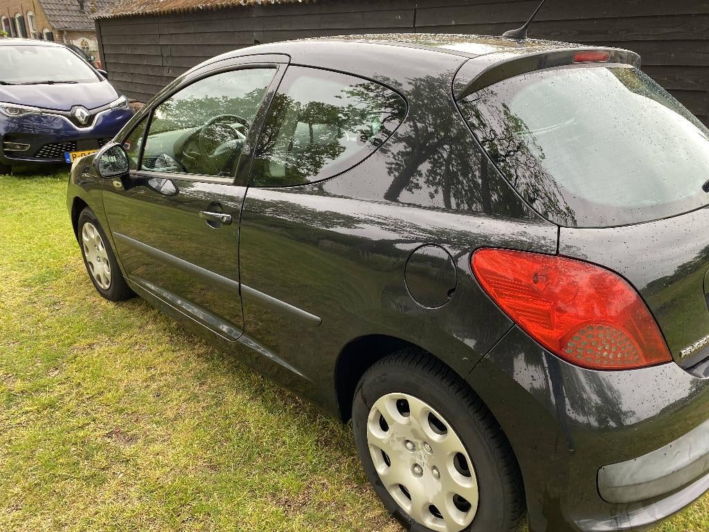 Peugeot 207 1.4 16V 3DRS 2007 Zwart, Auto's, Voorwielaandrijving, Stof, 4 cilinders, Origineel Nederlands