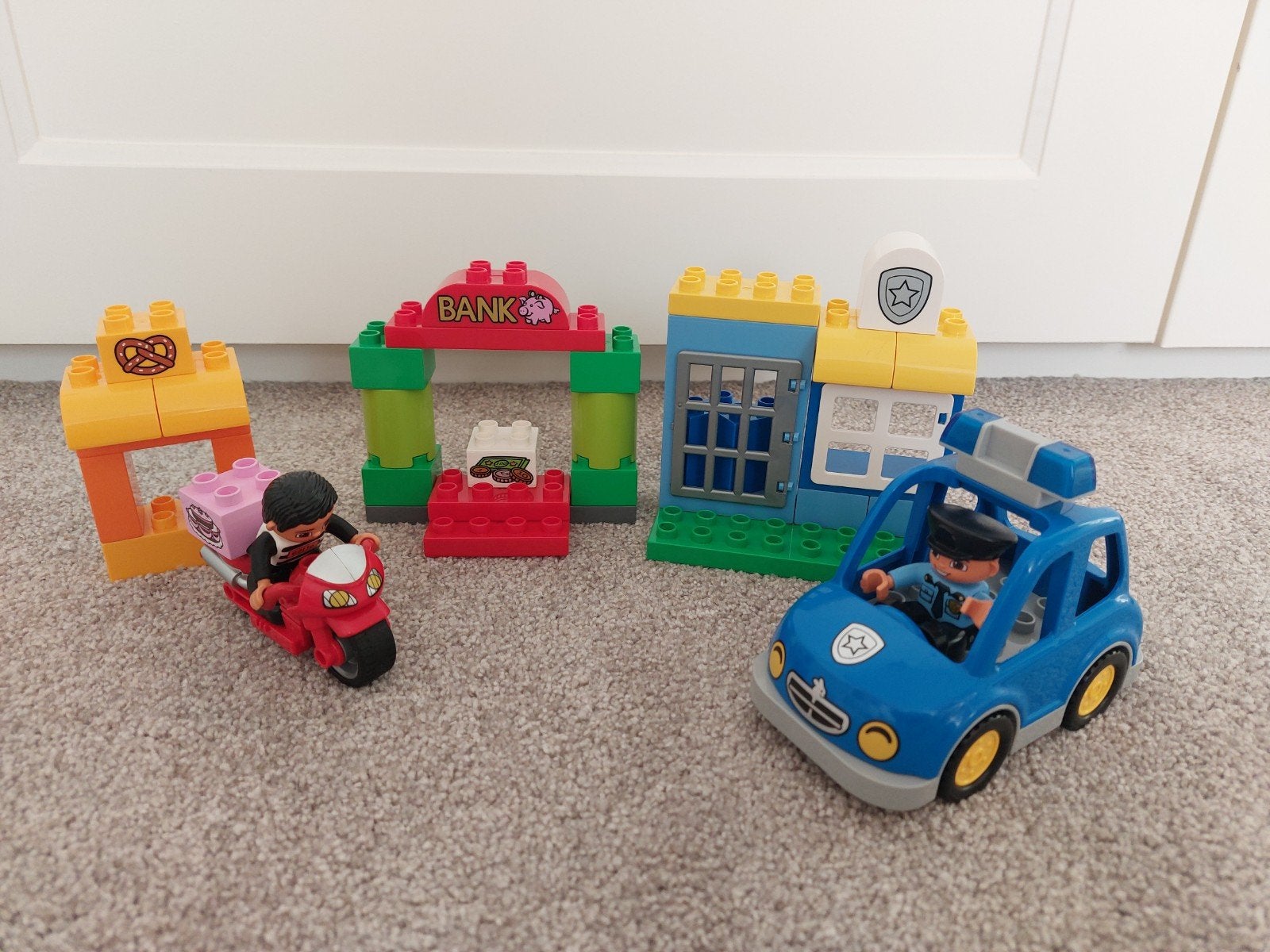 Lego Duplo politie achtervolging 10532, Ophalen of Verzenden, Zo goed als nieuw, Duplo