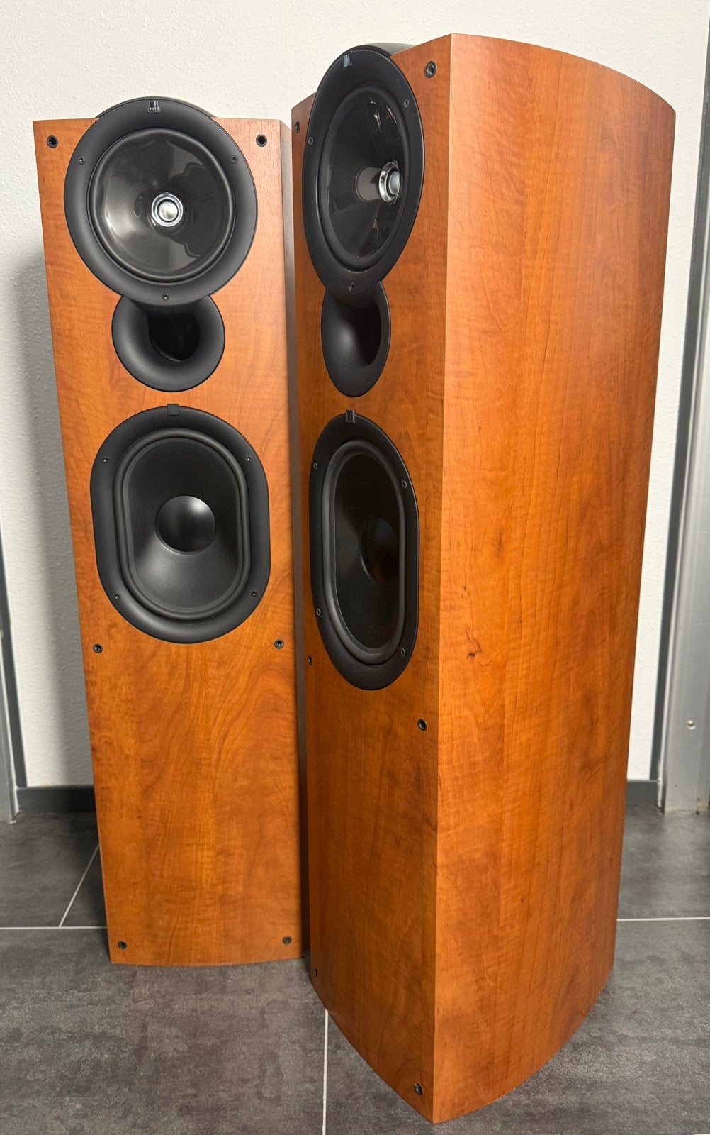 KEF Q7 zuilen speakers “TOP STAAT” (Dark Apple), Audio, Tv en Foto, Luidsprekers, Stereo speakers, Zo goed als nieuw, KEF, Basreflex