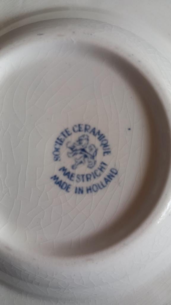 ZELDZAAM 1929 Bols Asbak Antiek Société Céramique Maestricht, Antiek en Kunst, Antiek | Keramiek en Aardewerk, Ophalen of Verzenden