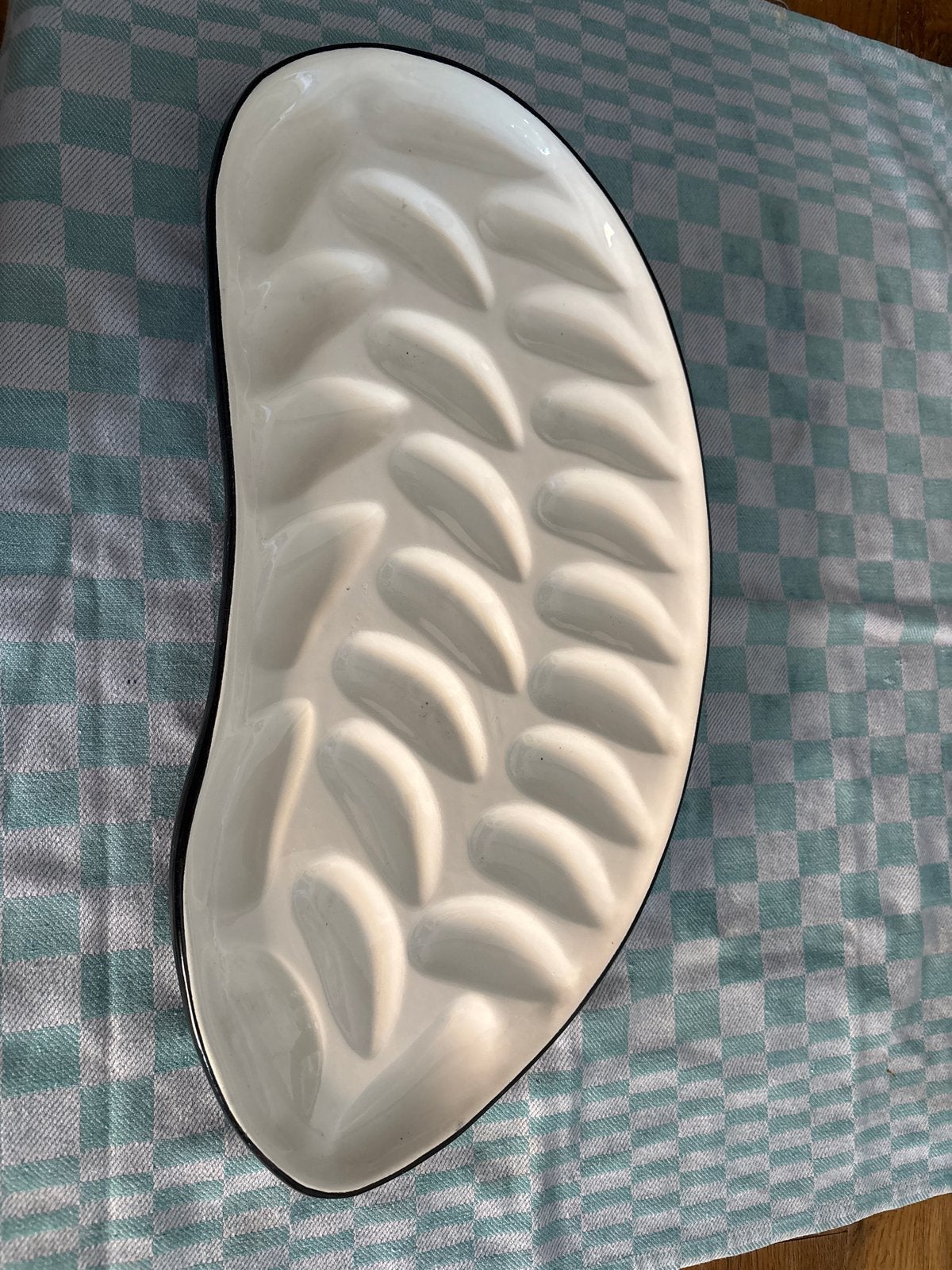 Oesterschaal / serveerschaal - Fish Lover's - Made in Italy, Keramiek, Ophalen of Verzenden, Overige stijlen, Schaal of Schalen