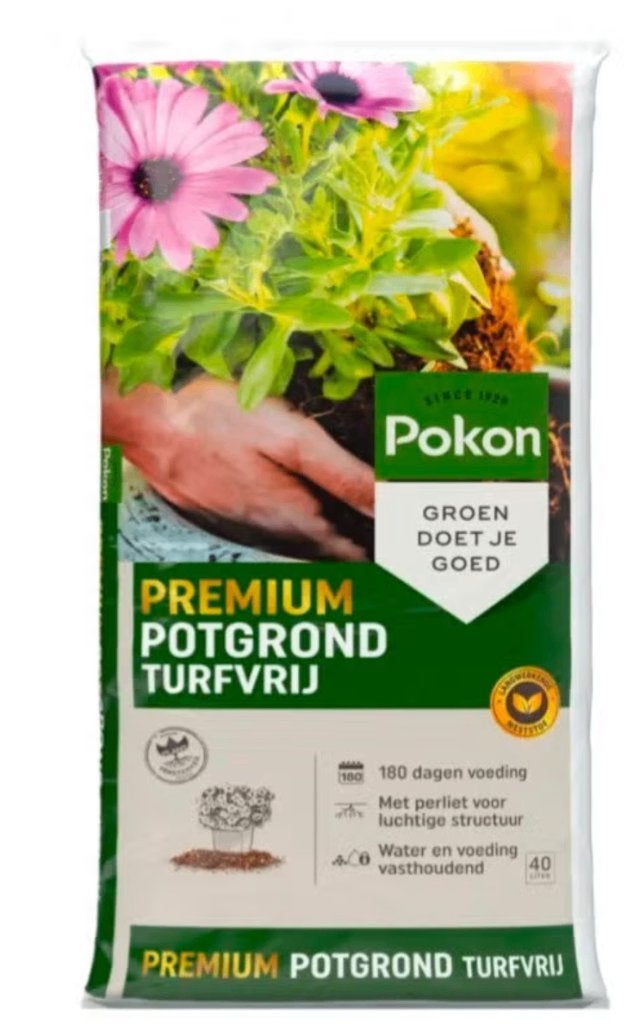 3x 40l Pokon premium turfvrije potgrond, Ophalen, Potgrond