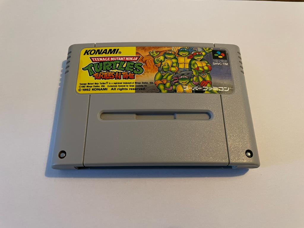 Turtles IV Turtles in Time SNES Super Nintendo SFC NTSC, Avontuur en Actie, 2 spelers, Ophalen of Verzenden, Zo goed als nieuw