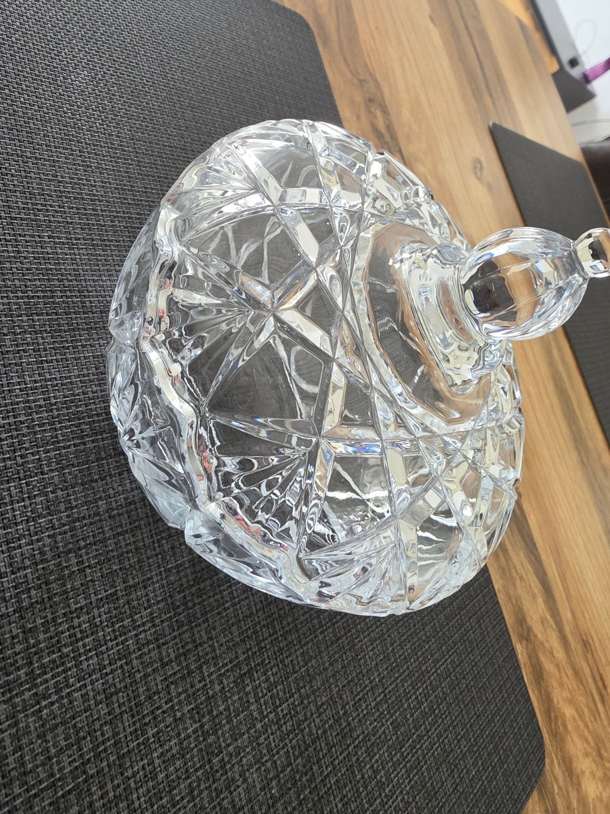 Prachtige kristallen bonbonnière met deksel, Ophalen of Verzenden