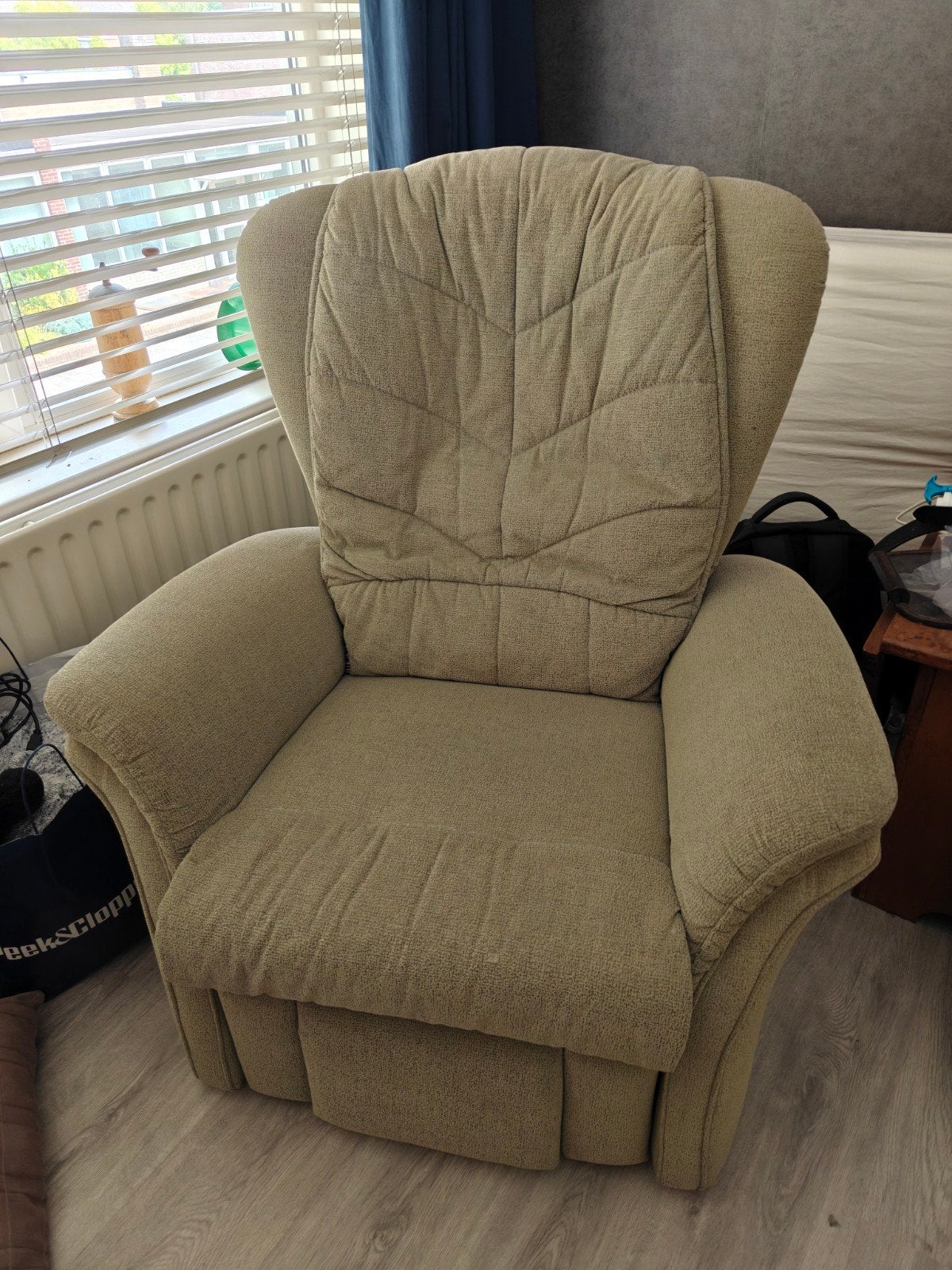 Relaxfauteuil met massage- en warmtefunctie, Gebruikt, 75 tot 100 cm, Ophalen of Verzenden, 75 tot 100 cm