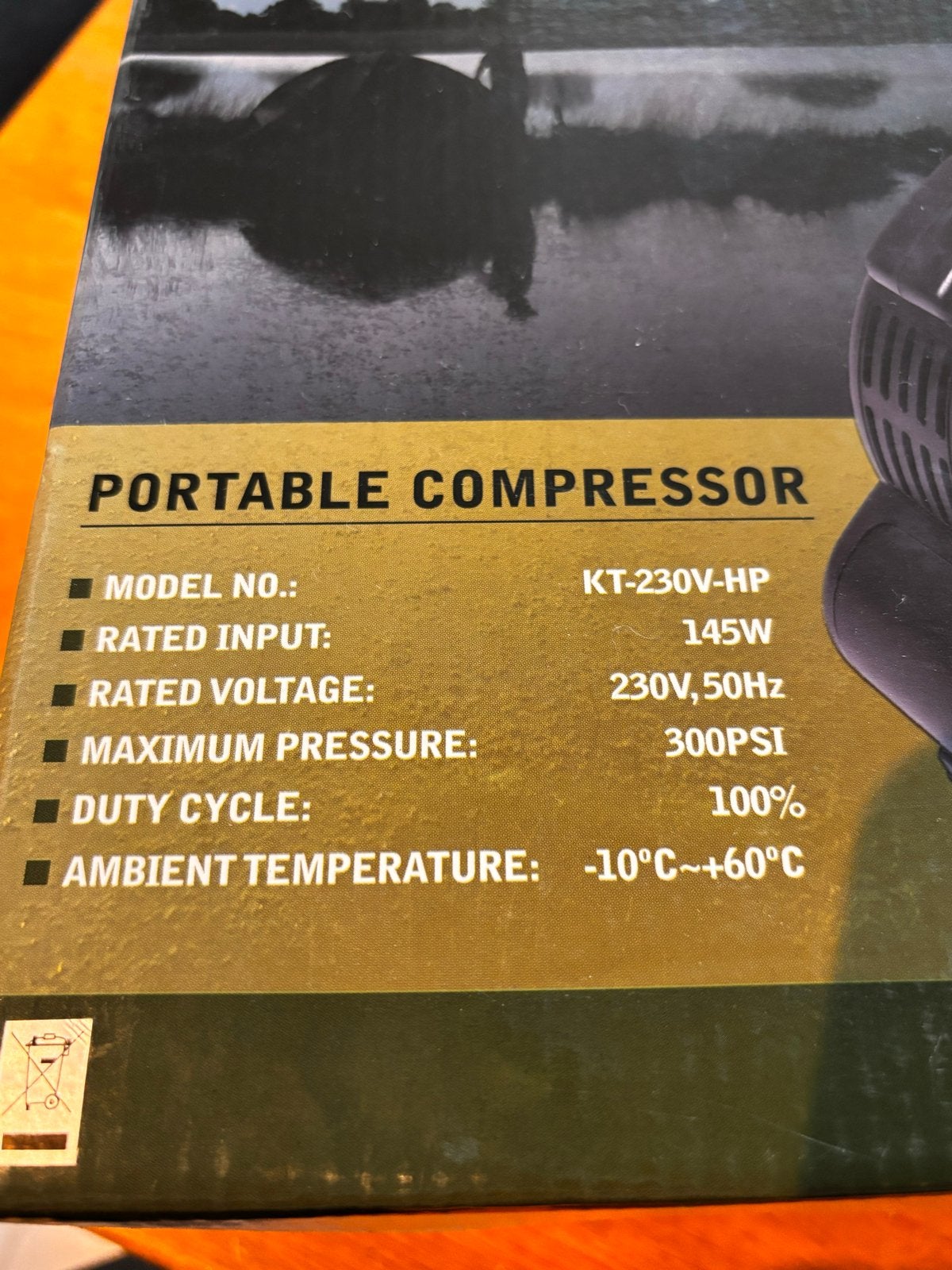 Karsten TENTEN Draagbare Compressor KT-230V-HP, Ophalen of Verzenden, Zo goed als nieuw