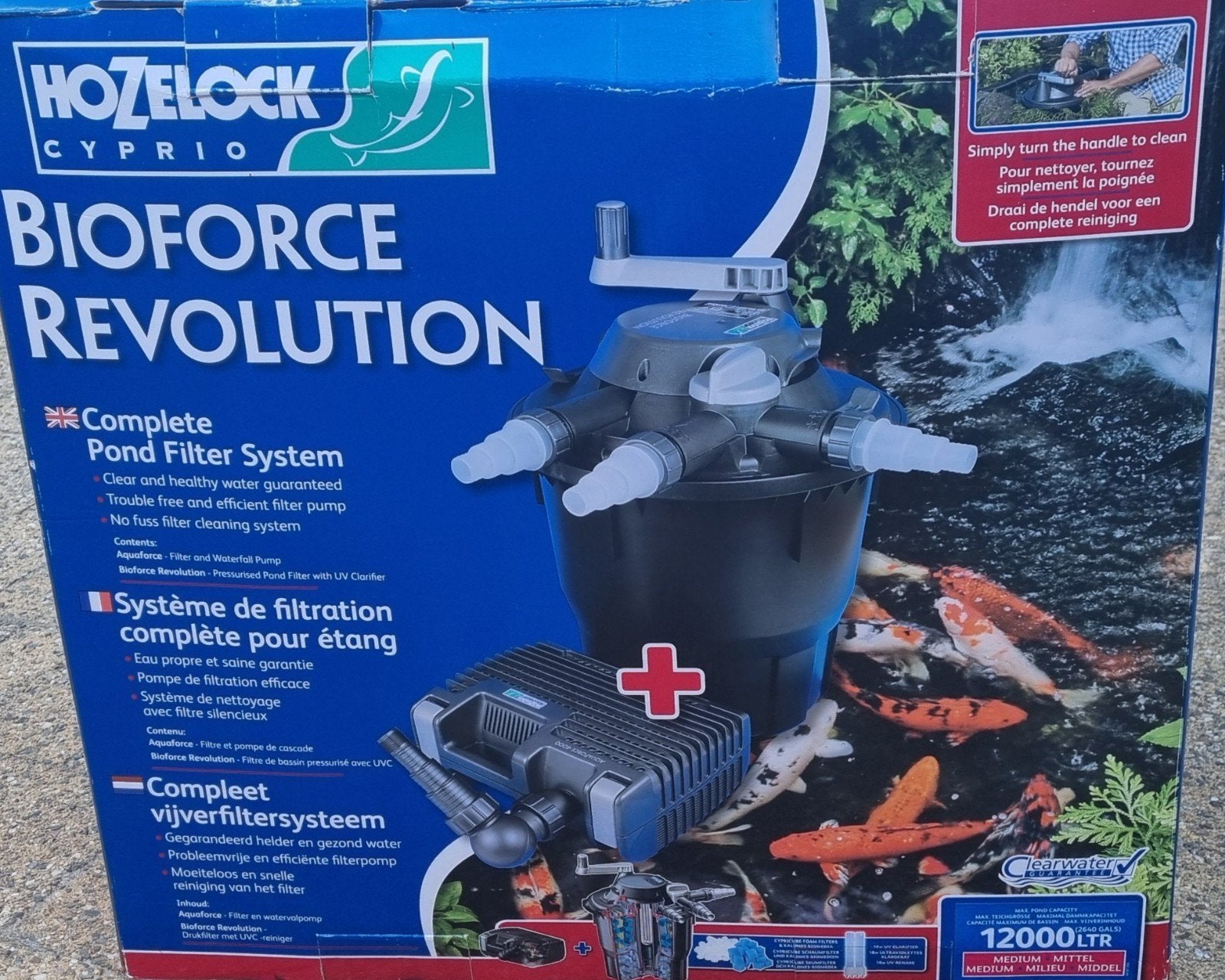 Hozelock bioforce Revolution 12000 met 18 watt UVC., Ophalen of Verzenden, Vijverfilter