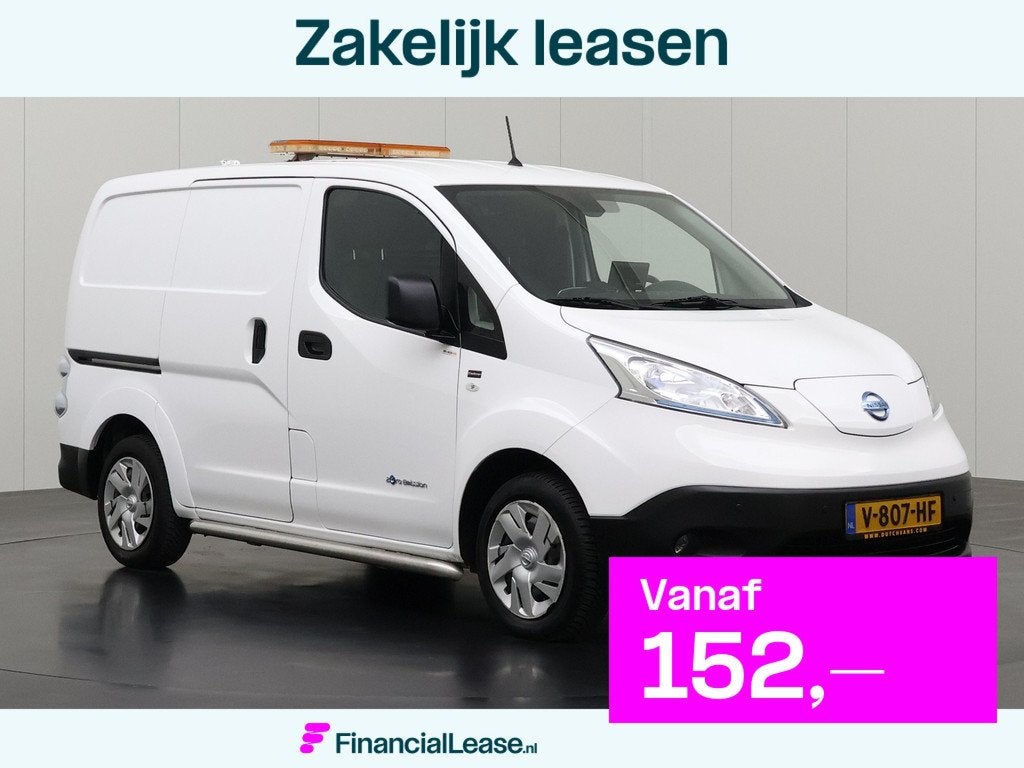 Nissan e-NV200 Elektrisch Business | Airco | Camera | 163KM, Gebruikt, Zwart, Wit, Origineel Nederlands