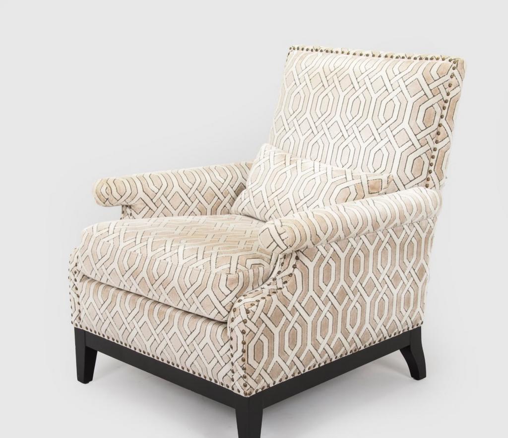 Fauteuils Eichholtz Goldoni Trellis patroon, Huis en Inrichting, Fauteuils, Ophalen of Verzenden, Zo goed als nieuw, 75 tot 100 cm