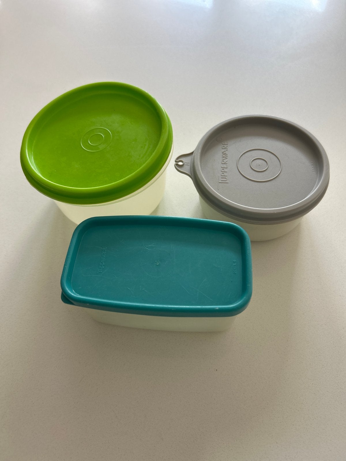 Set van 3 Tupperware bakjes met deksel (100, 200, 450 ML), Verzenden, Zo goed als nieuw, Bewaardoos, Met deksel