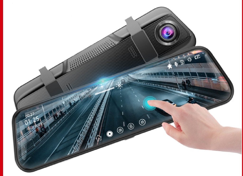 10" Car Rear View Mirror HD 1080P Video Recorder, Auto diversen, Dashcams, Ophalen of Verzenden, Zo goed als nieuw