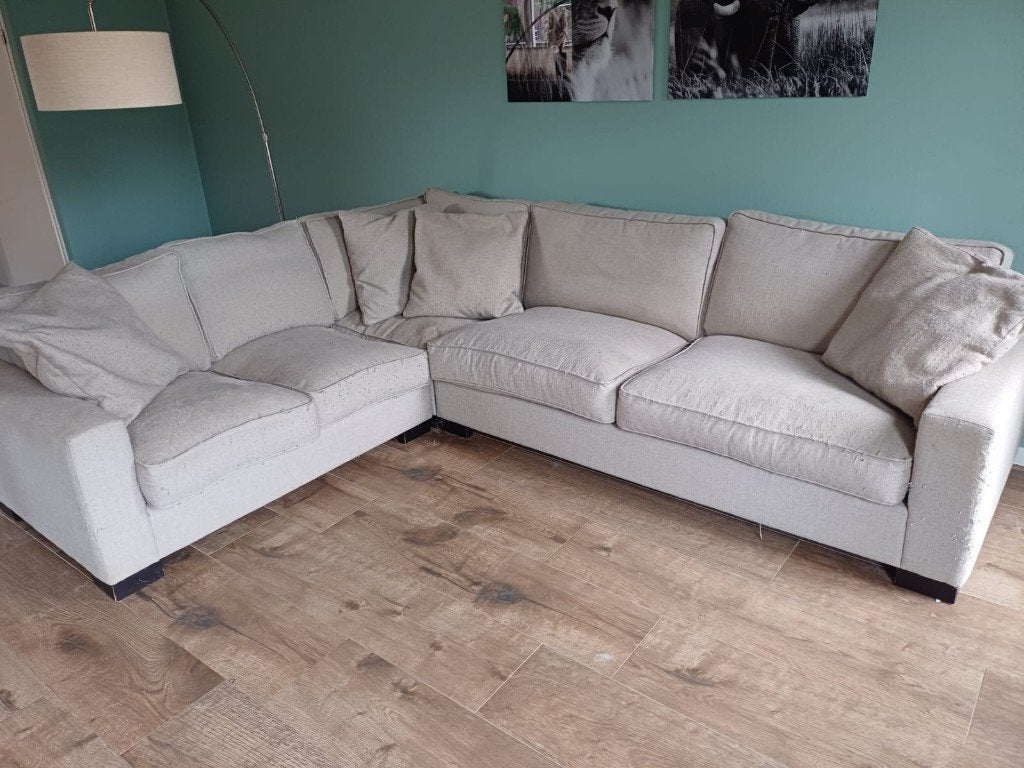 Hoekbank gratis, Ophalen, 250 tot 300 cm, Gebruikt, 100 tot 125 cm