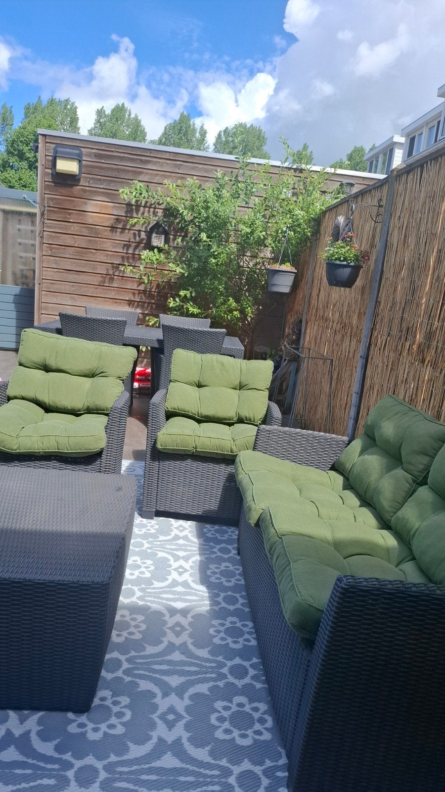 Tuinset, Ophalen, Gebruikt