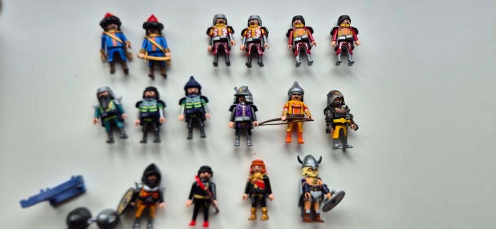 Playmobil poppetjes: Samurai en Draken Krijgers (16 stuks), Ophalen of Verzenden, Gebruikt, Los playmobil