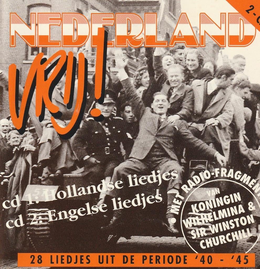 Dubbel CD Nederland vrij! (Hollandse en Engelse liedjes), Ophalen of Verzenden, Zo goed als nieuw, Boxset