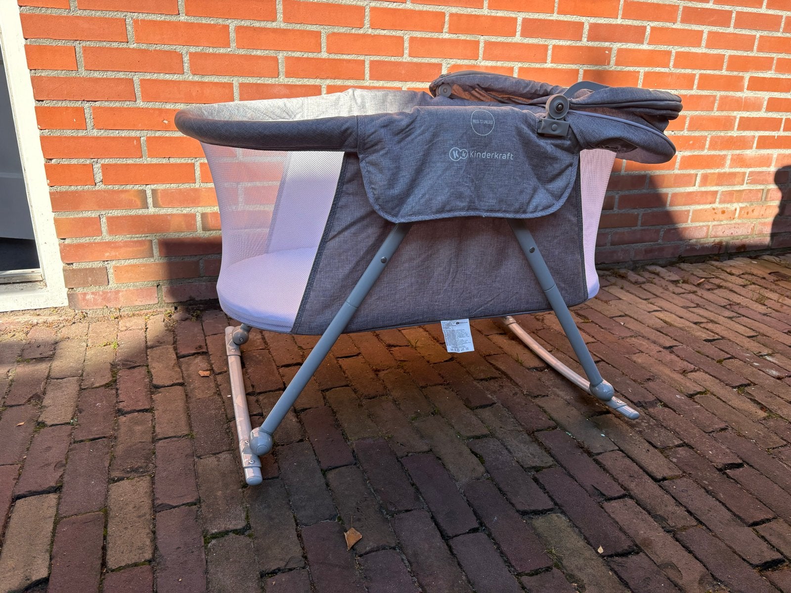 Kinderkraft Reisbedje met insectennet - zgan, Ophalen, Zo goed als nieuw, Reisbedje