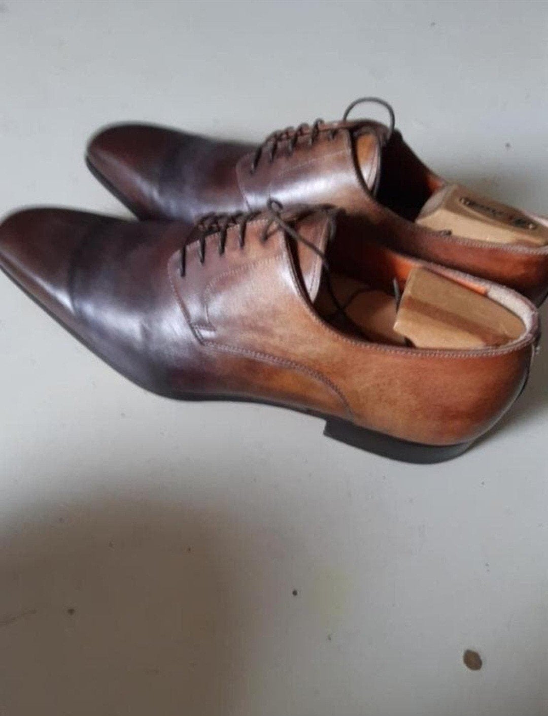 Santoni 41.5, Kleding | Heren, Schoenen, Ophalen of Verzenden, Zo goed als nieuw, Bruin